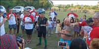 The pie eatting contest  the winner Nancey Boy