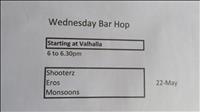 thumbnail of Wednesday Bar Hop