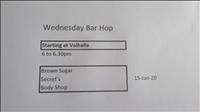 thumbnail of Wednesday Bar Hop